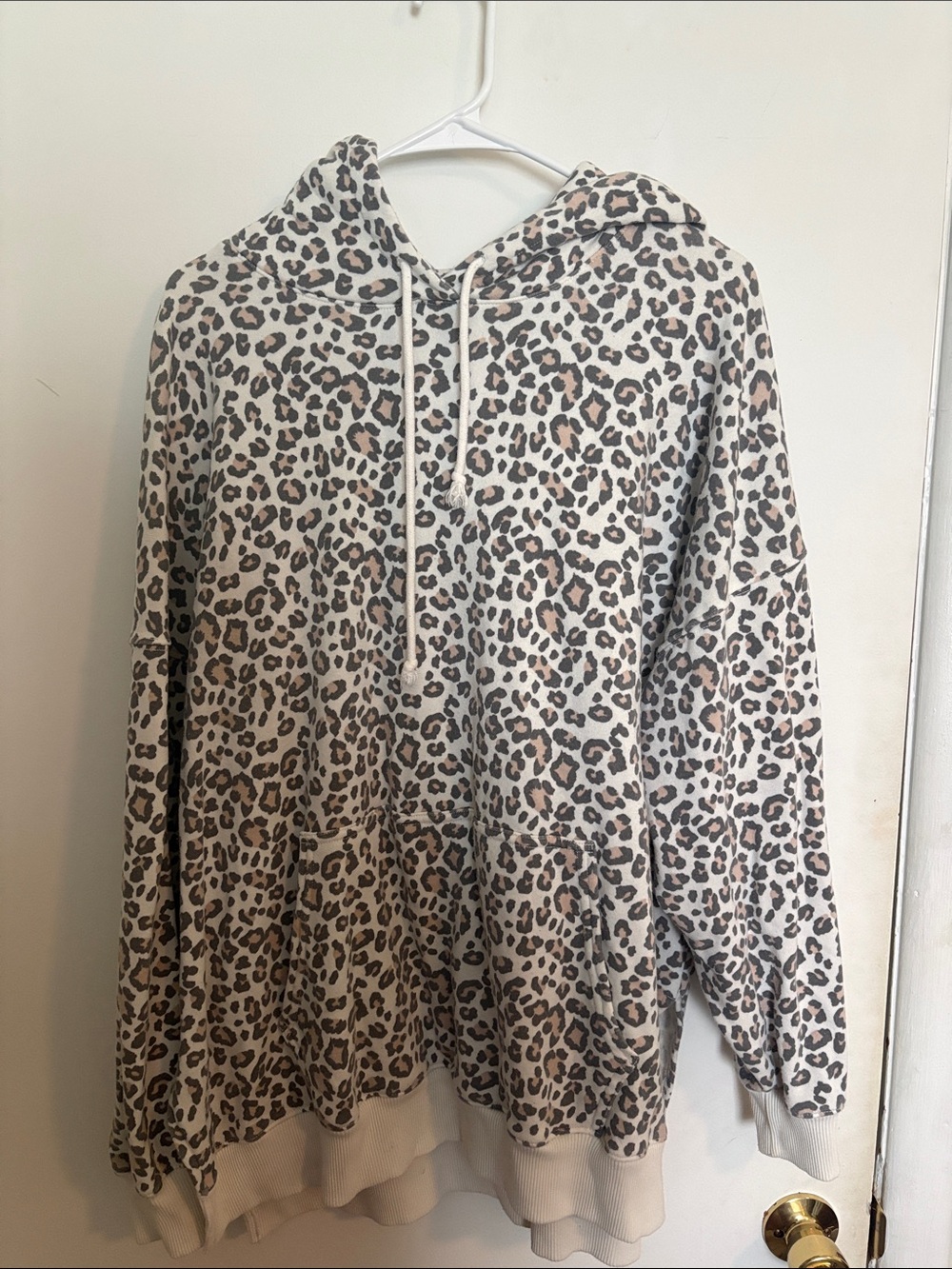 American Eagle Leopard Print Hoodie